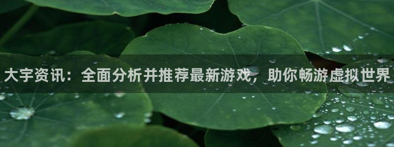 鼎点娱乐线路测试：大宇资讯：全面分析并推荐最新游戏，助你畅游
