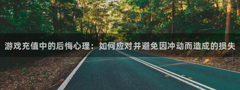 鼎点娱乐平台登陆：游戏充值中的后悔心理：如何应对并避免因冲动