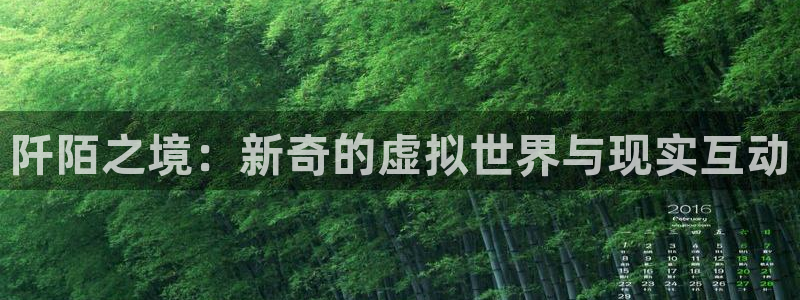鼎点娱乐平台官方网站：阡陌之境：新奇的虚拟世界与现实互动